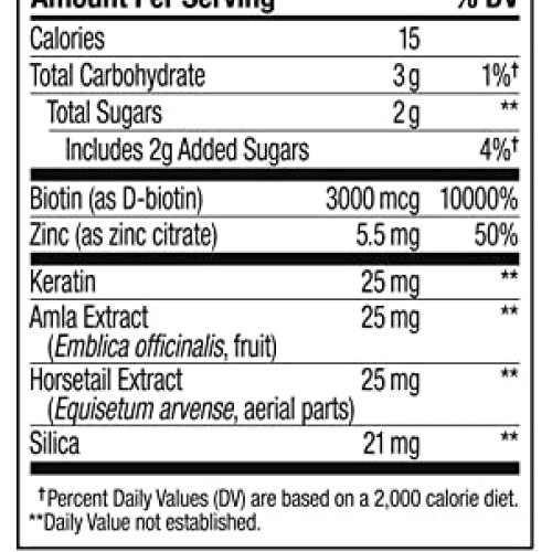 OLLY Heavenly Hair Gummies, Supports Strong Healthy Hair Growth, ...