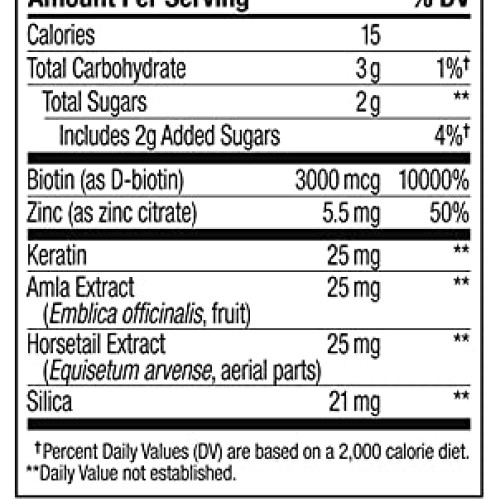 OLLY Heavenly Hair Gummies, Supports Strong Healthy Hair Growth, ...