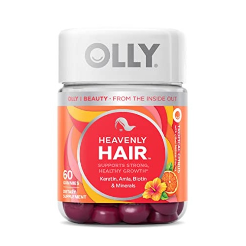 OLLY Heavenly Hair Gummies, Supports Strong Healthy Hair Growth, ...