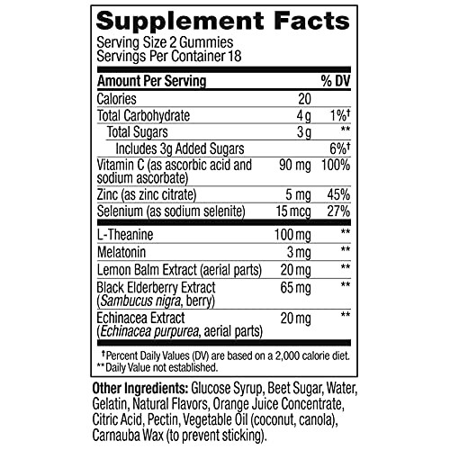 OLLY Immunity Sleep + Elderberry Melatonin Gummy, 30 Day Supply ...