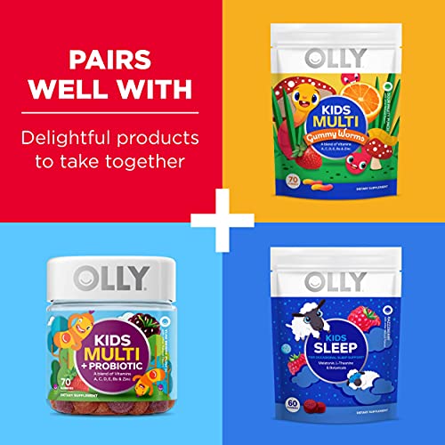 OLLY Kids Immunity Gummy, Immune Support, Wellmune, Elderberry, V...