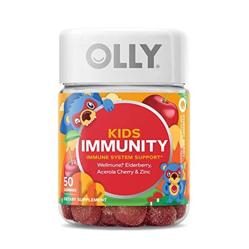OLLY Kids Immunity Gummy, Immune Support, Wellmune, Elderberry, V...