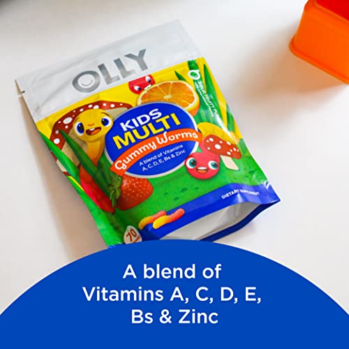 OLLY Kids Multivitamin Gummy Worms, Overall Health and Immune Sup...