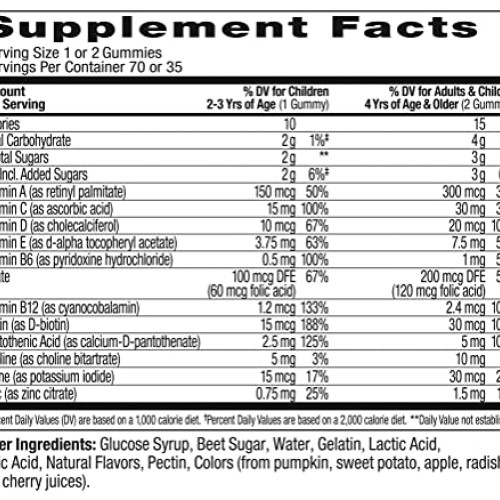 OLLY Kids Multivitamin Gummy Worms, Overall Health and Immune Sup...