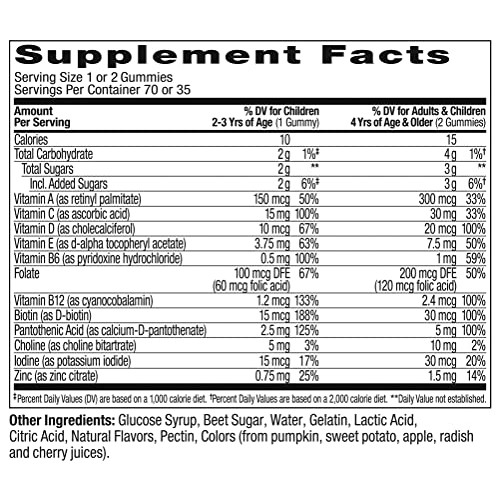 OLLY Kids Multivitamin Gummy Worms, Overall Health and Immune Sup...