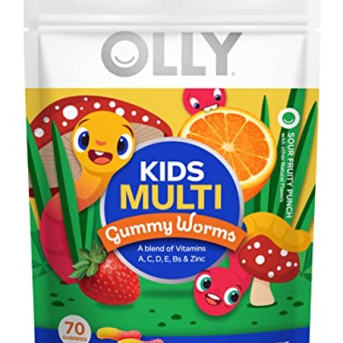 OLLY Kids Multivitamin Gummy Worms, Overall Health and Immune Sup...