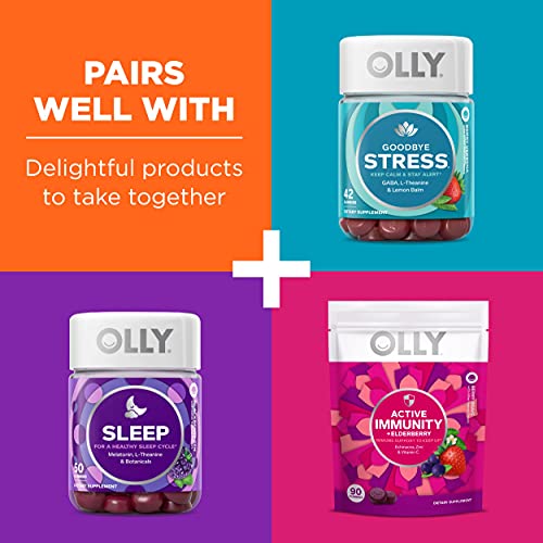 OLLY Laser Focus Gummy, 18 Day Supply 36 Gummies, Berry Tangy T...