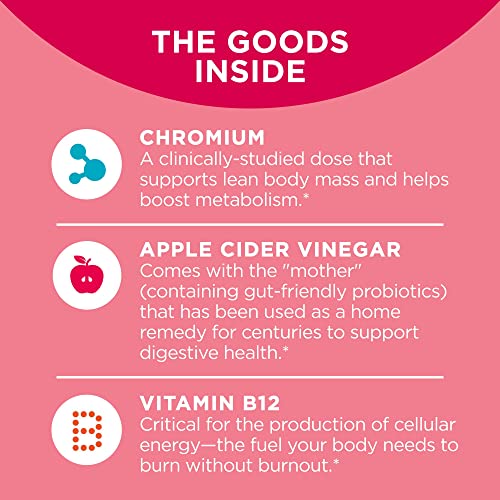 OLLY Metabolism Gummy Rings, Apple Cider Vinegar, Vitamin B12, Ch...