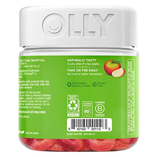 OLLY Metabolism Gummy Rings, Apple Cider Vinegar, Vitamin B12, Ch...