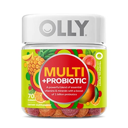 OLLY Multi + Probiotic Adult Multivitamin Gummy, 35 Day Supply 7...