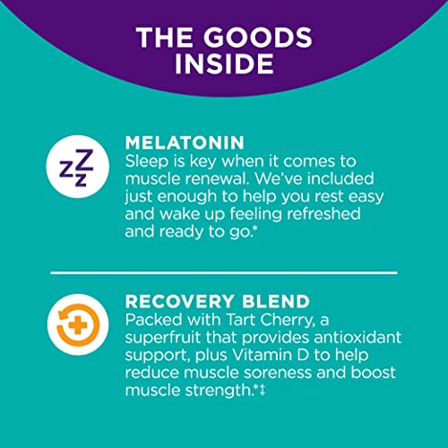 OLLY Muscle Recovery Sleep Gummies, Sleep and Sore Muscle Support...