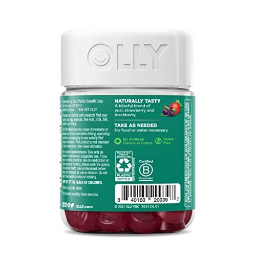 OLLY Muscle Recovery Sleep Gummies, Sleep and Sore Muscle Support...