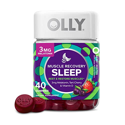 OLLY Muscle Recovery Sleep Gummies, Sleep and Sore Muscle Support...