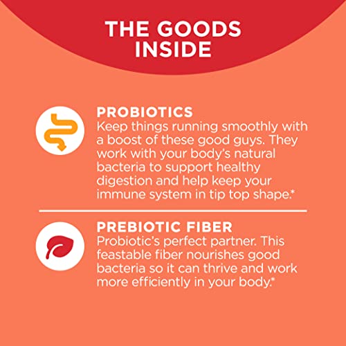 OLLY Probiotic + Prebiotic Gummy, Digestive Support and Gut Healt...