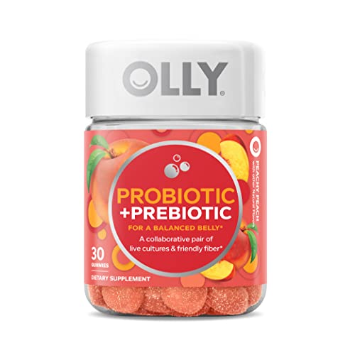 OLLY Probiotic + Prebiotic Gummy, Digestive Support and Gut Healt...