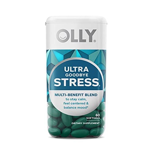 OLLY Ultra Strength Goodbye Stress Softgels, GABA, Ashwagandha, L...