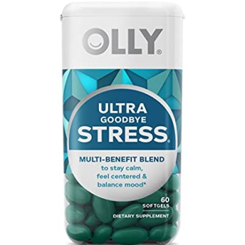 OLLY Ultra Strength Goodbye Stress Softgels, GABA, Ashwagandha, L...