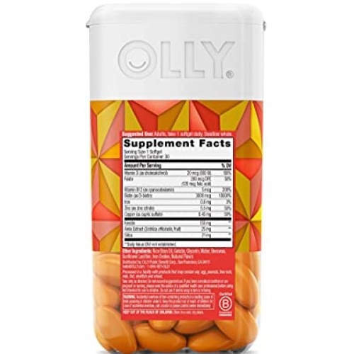 OLLY Ultra Strength Hair Softgels, Supports Hair Strength, Health...