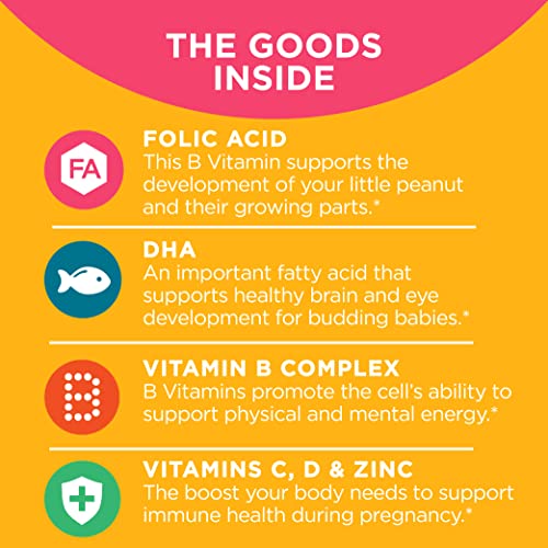 OLLY Ultra Strength Prenatal Multivitamin Softgels, Supports Heal...