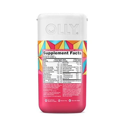 OLLY Ultra Strength Prenatal Multivitamin Softgels, Supports Heal...