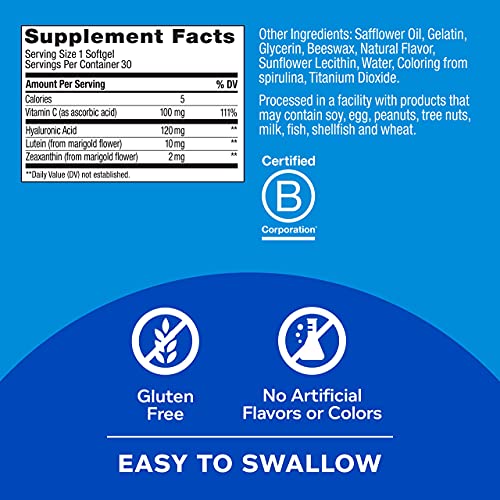 OLLY Ultra Strength Skin Softgels, Hydrate and Firm Skin, Hyaluro...