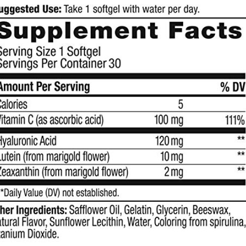 OLLY Ultra Strength Skin Softgels, Hydrate and Firm Skin, Hyaluro...