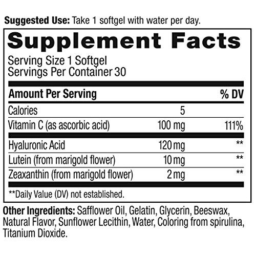 OLLY Ultra Strength Skin Softgels, Hydrate and Firm Skin, Hyaluro...