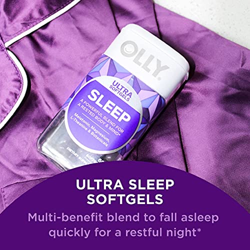 OLLY Ultra Strength Sleep Softgels, 10mg Melatonin, Supports Deep...