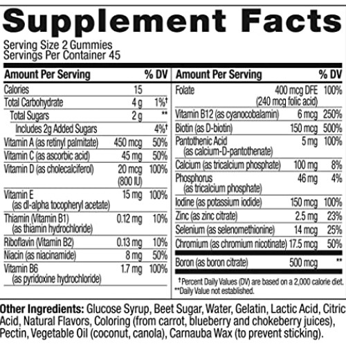 OLLY Womens Multivitamin Gummy, Overall Health and Immune Suppor...