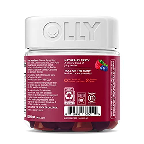 OLLY Womens Multivitamin Gummy, Overall Health and Immune Suppor...