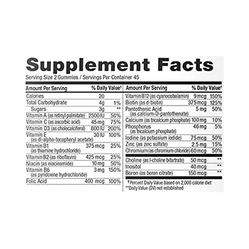 OLLY Womens Multivitamin Gummy, Overall Health and Immune Suppor...