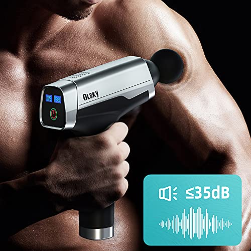 Deep Tissue Muscle Massage Gun with 12 Massage Heads 9 Speed Perc...