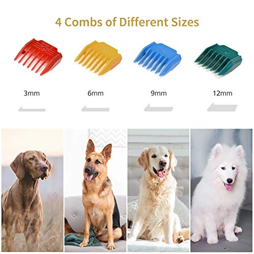 OMORC Dog Clippers for Grooming, Quiet & Cordless Rechargeable Pe...