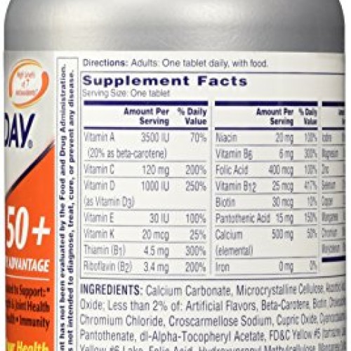 One A Day Womens 50 Plus Healthy Advantage 200 Tablets