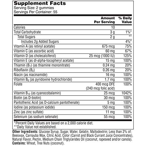 One A Day Men’s 50+ Gummies Advanced Multivitamin with Brain Supp...
