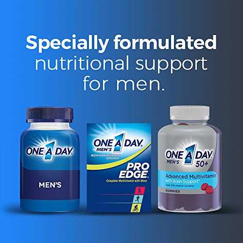 One A Day Men’s 50+ Gummies Advanced Multivitamin with Brain Supp...