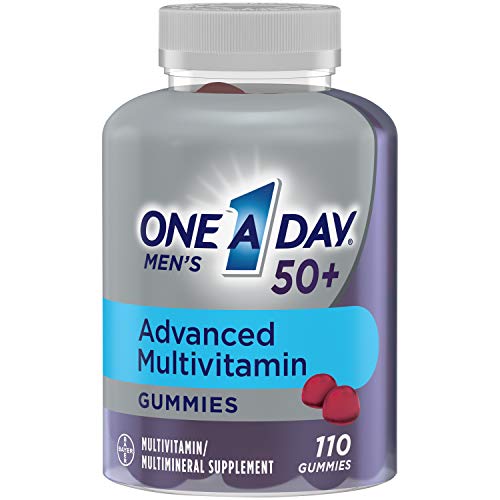 One A Day Men’s 50+ Gummies Advanced Multivitamin with Brain Supp...