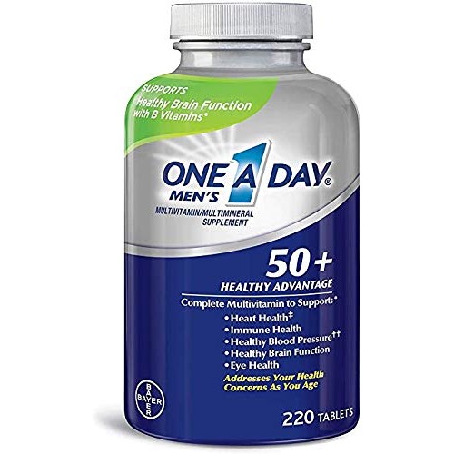 One A Day Mens 50 Plus Advantage Multi-Vitamins, Pack of 220 Cou...
