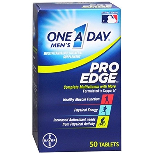 One-A-Day Mens Pro Edge Multivitamin, 50-tablet Bottle