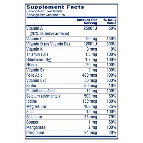 One A Day Proactive 65+, Mens & Womens Multivitamin, Supplement w...