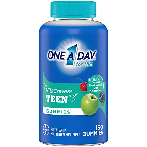 ONE A DAY Teen for Him Multivitamin Gummies Supplement with Vitam...