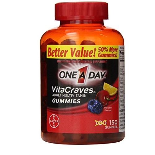 One-A-Day Vitacraves Regular Gummies, 150 ea Pack of 3