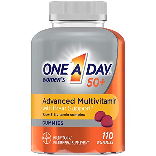One A Day Women’s 50+ Gummies Advanced Multivitamin with Brain Su...