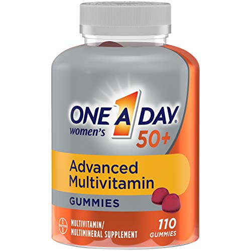 One A Day Women’s 50+ Gummies Advanced Multivitamin with Brain Su...