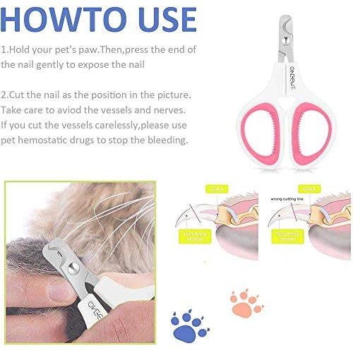 OneCut Pet Nail Clippers, Update Version Cat & Kitten Claw Nail C...