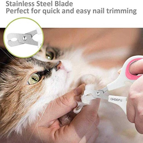 OneCut Pet Nail Clippers, Update Version Cat & Kitten Claw Nail C...