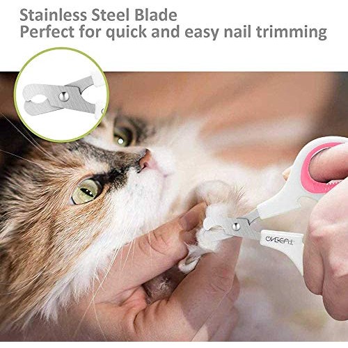 OneCut Pet Nail Clippers, Update Version Cat & Kitten Claw Nail C...