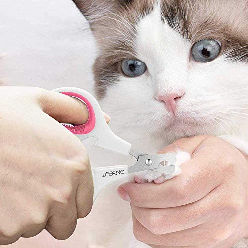 OneCut Pet Nail Clippers, Update Version Cat & Kitten Claw Nail C...