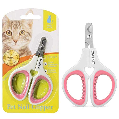 OneCut Pet Nail Clippers, Update Version Cat & Kitten Claw Nail C...