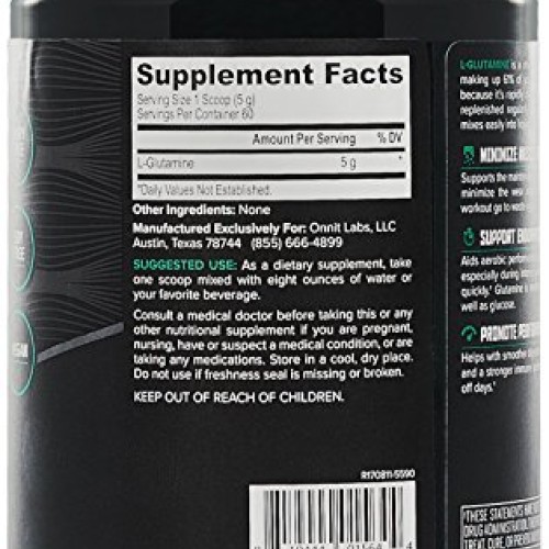 Onnit Glutamine | Boosts Aerobic Performance, Reaction Time and G...
